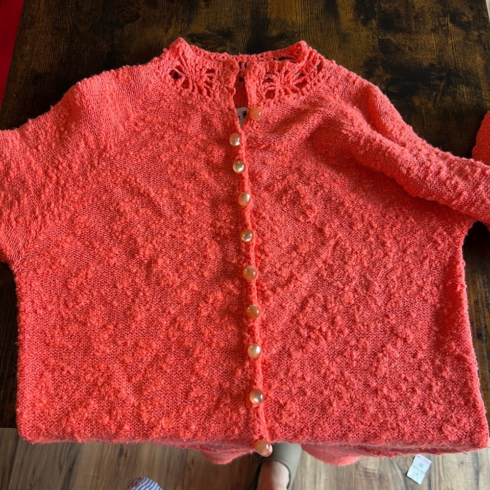 St. John Coral Textured Long Sleeve Dress - Picture 3 of 10